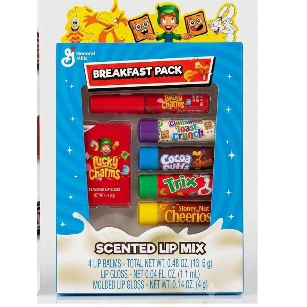 Hershey's Candy & General Mills Cereal Flavored Lip Balm Gloss Bundle Set - Picture 3 of 3
